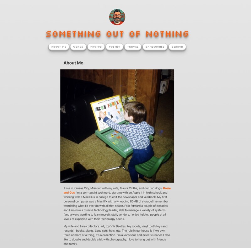 Something Out of Nothing website